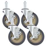 Stem Caster Kit, Four Swivel Casters with Brakes redirect to product page